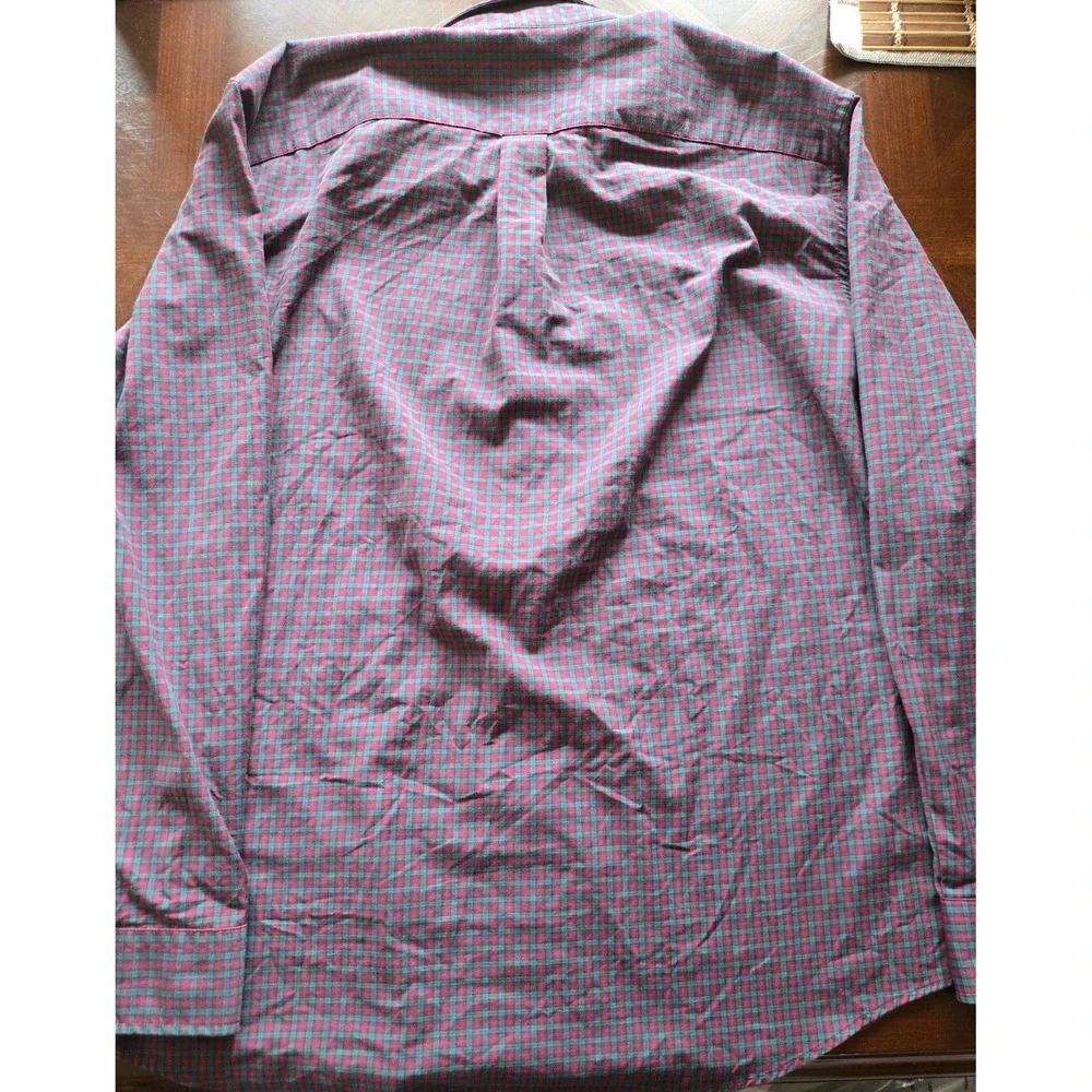 Vineyard Vines Performance Tucker Shirt XL Red Green‎ Check Classic Fit Mens
